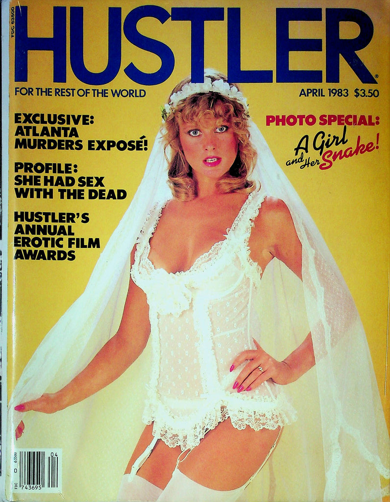 Hustler Magazine A Girl And Her Snake & Erotic Film Awards April 1983 030424RP