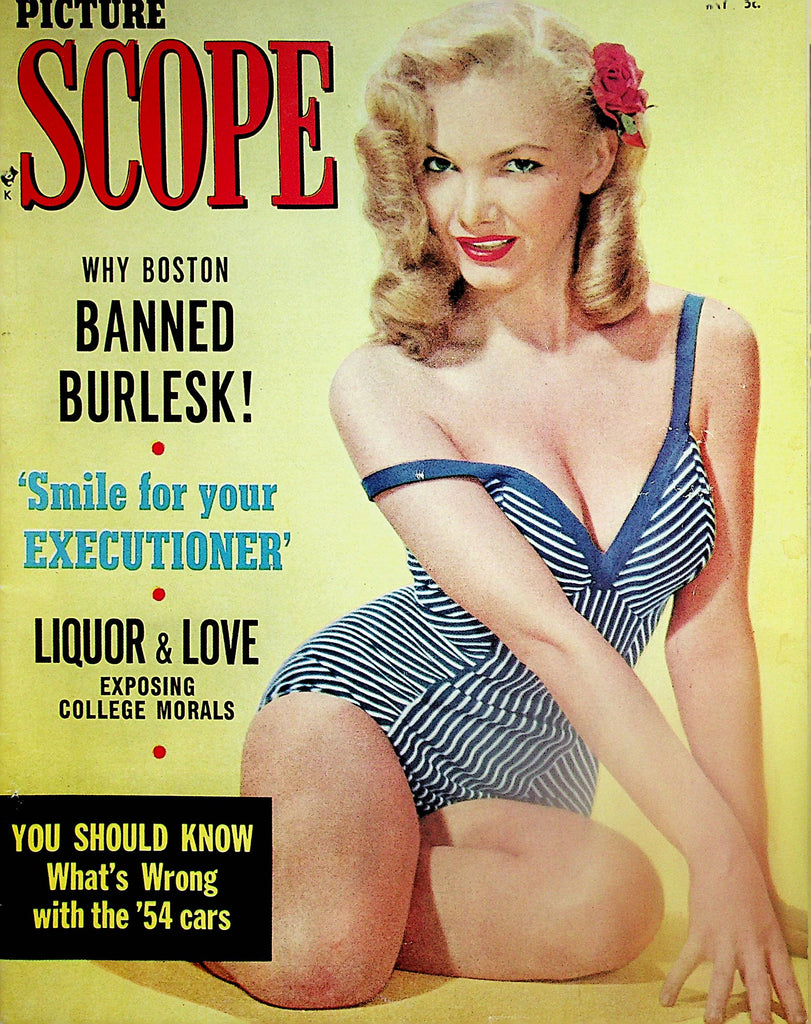 Picture Scope Vintage Magazine   Banned Burlesk! / Liquor & Love  May 1954    041124lm-p