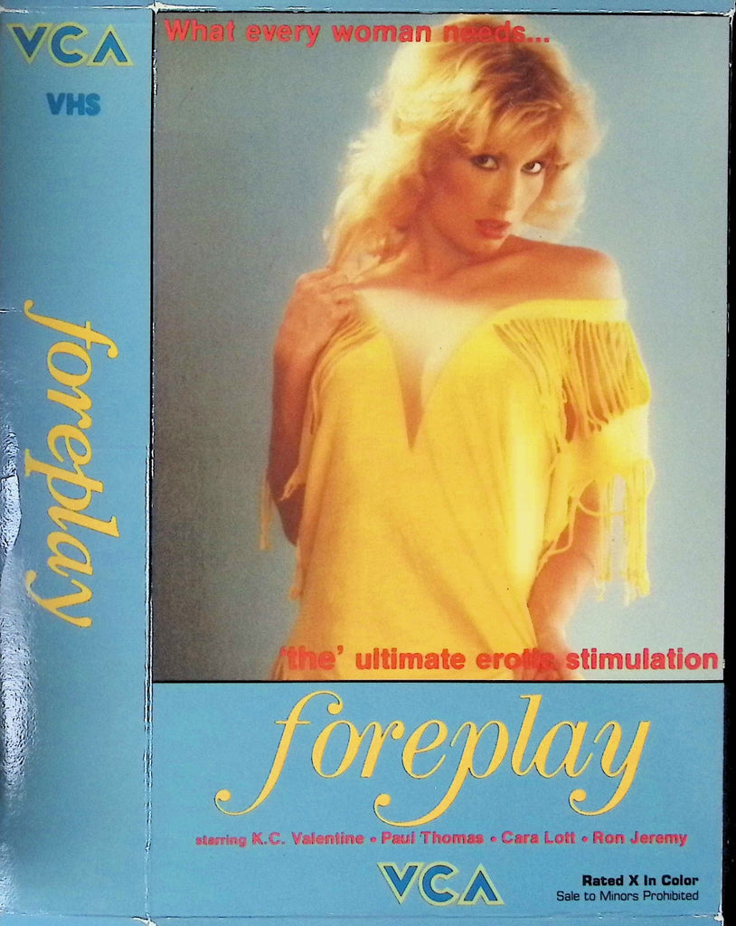 Foreplay with KC Valentine Paul Thomas Cara Lott Adult VHS VCA Pictures 042326AKVHS