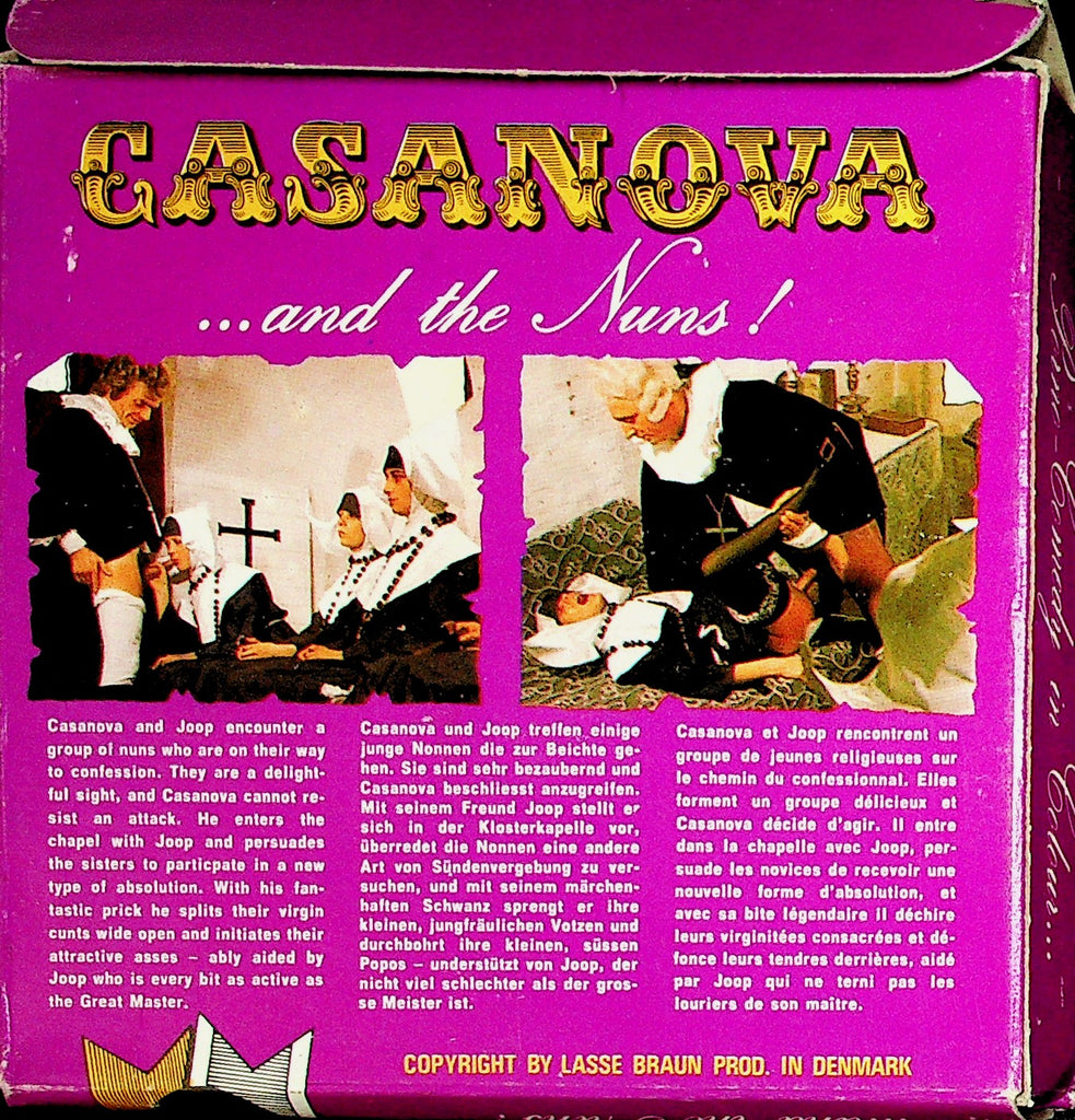 Casanova ... and the Nuns! Lasse Braun Productions REG 8mm Film Reel Vintage 071526NADVD-42