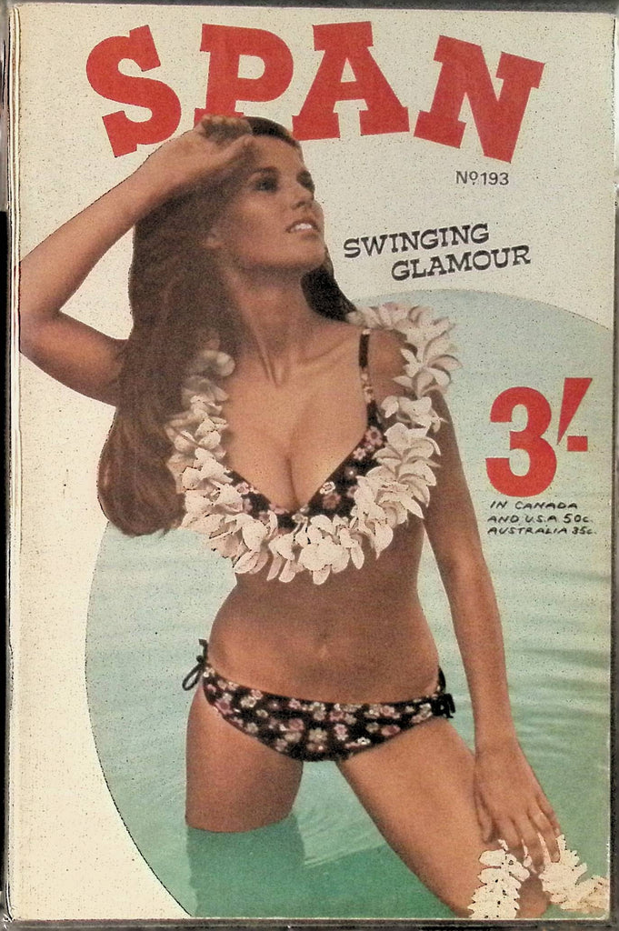 Span #193 Glamour Magazine for Men 1960s/70s Digest Sized Beautiful Pin-Up Girls 102325AMP