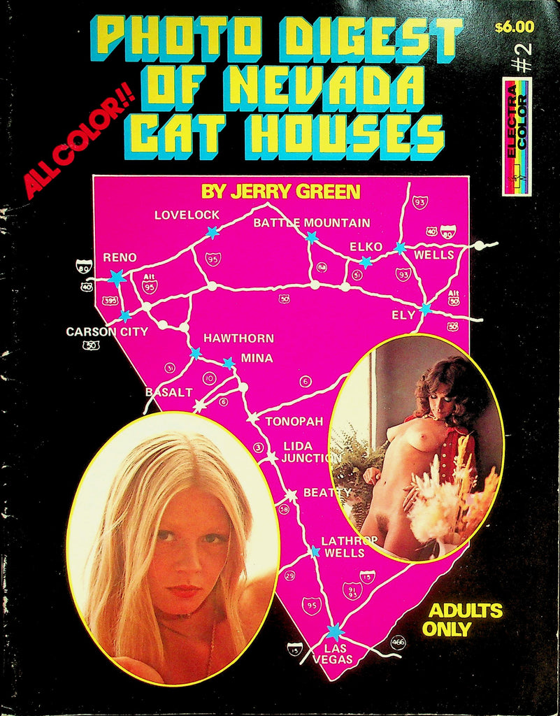 Photo Digest Of Nevada Cat Houses Magazine  by Jerry Green  #2  July 1977  Electra Color   073126lmp-GSC