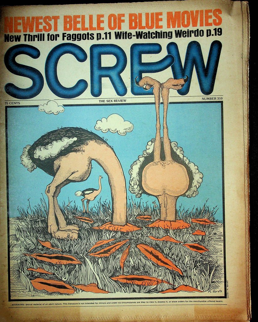 Screw Men's Newspaper Newest Belle Of Blue Movies No.310 February 10 1975 061124OSRP