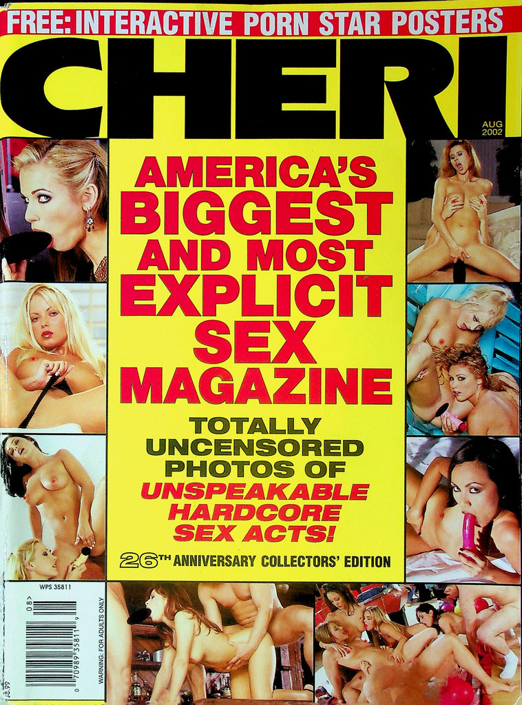 Cheri Magazine 26th Anniversary Collectors' Edition August 2002 W/foldouts 042825RP