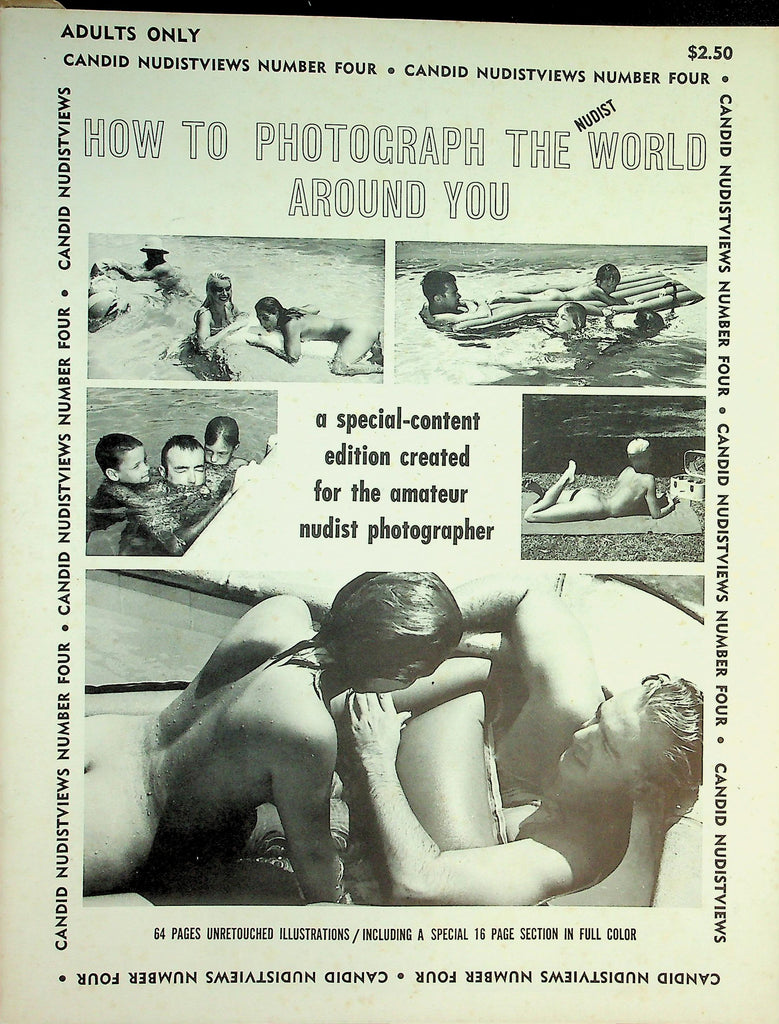 How To Photograph The Nudist World Around You Magazine #4 1960's   081626lmp-GSC