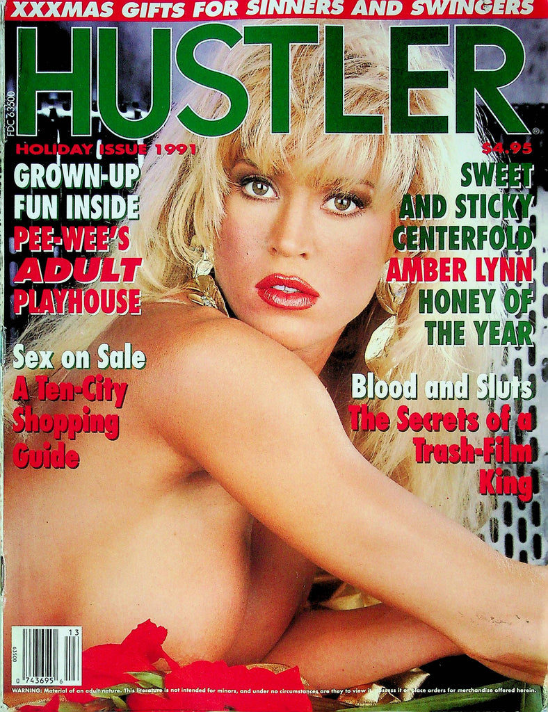 Hustler Magazine Amber Lynn & Pee-Wee Holiday 1991 031524RP