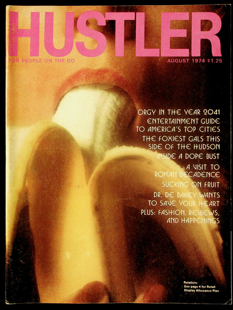 Hustler Adult Magazine August 1974 V1, #2 Orgy In The Year 2041 091426HRP-55
