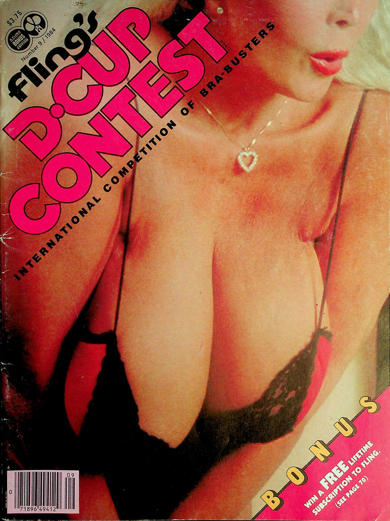 Fling's D-Cup Contest Magazine   Mary Brewer, Norma Saffire & More! #9 1984    012126lmp