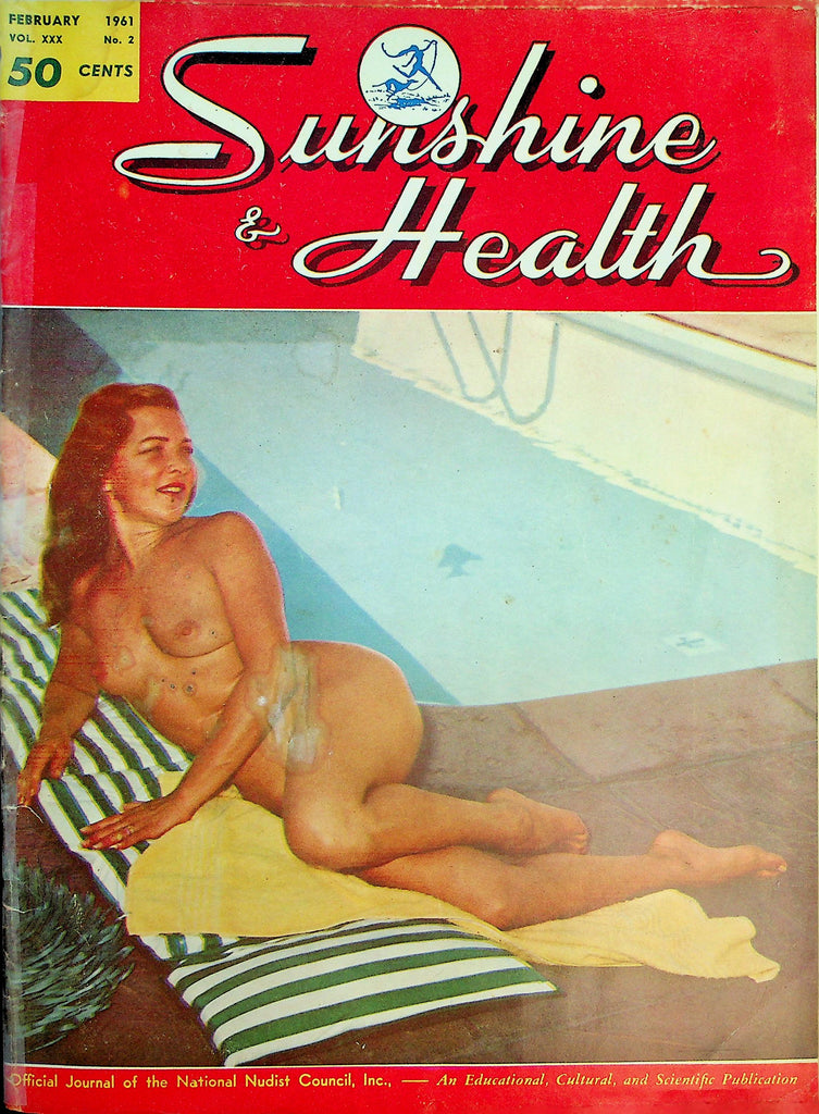 Sunshine & Health Nudist Magazine  Sun-Swim-Smile  February 1961    012426lmp