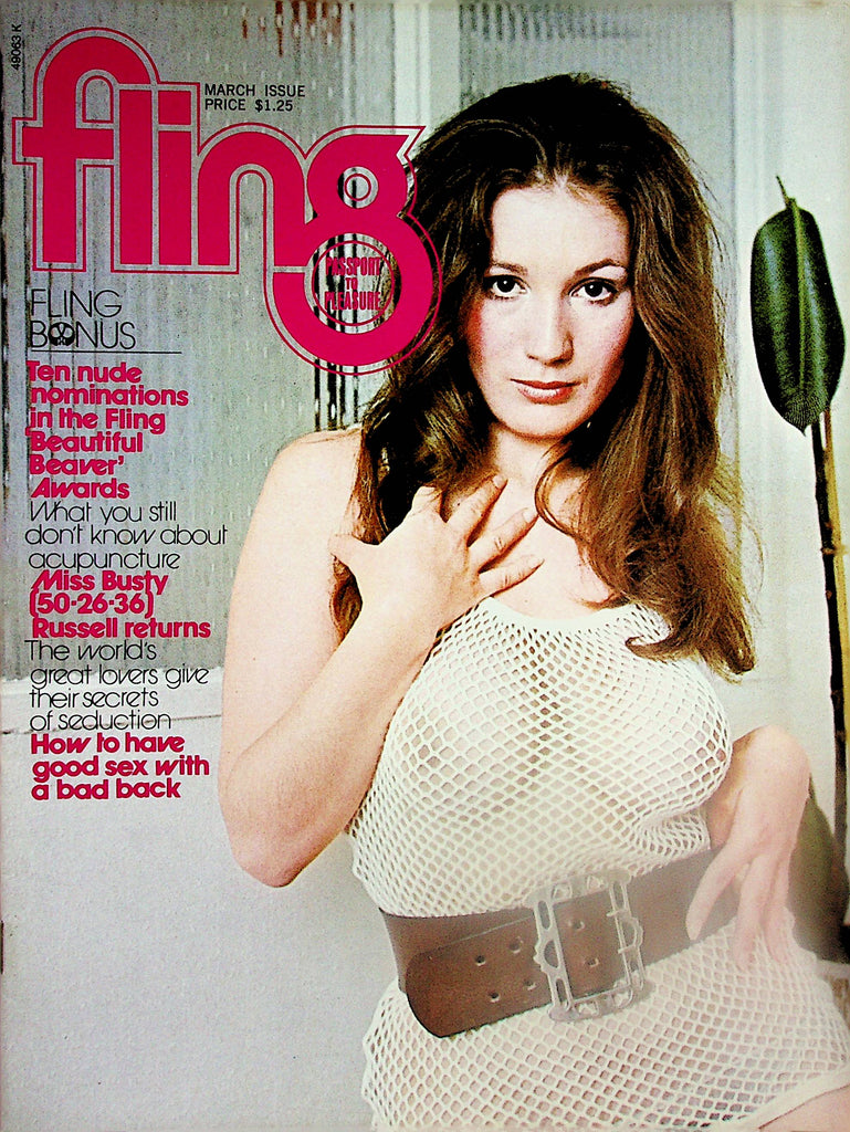 Fling Busty Magazine  Miss Busty Russell Returns / Laura Lynwood  March 1974  040725lm-p