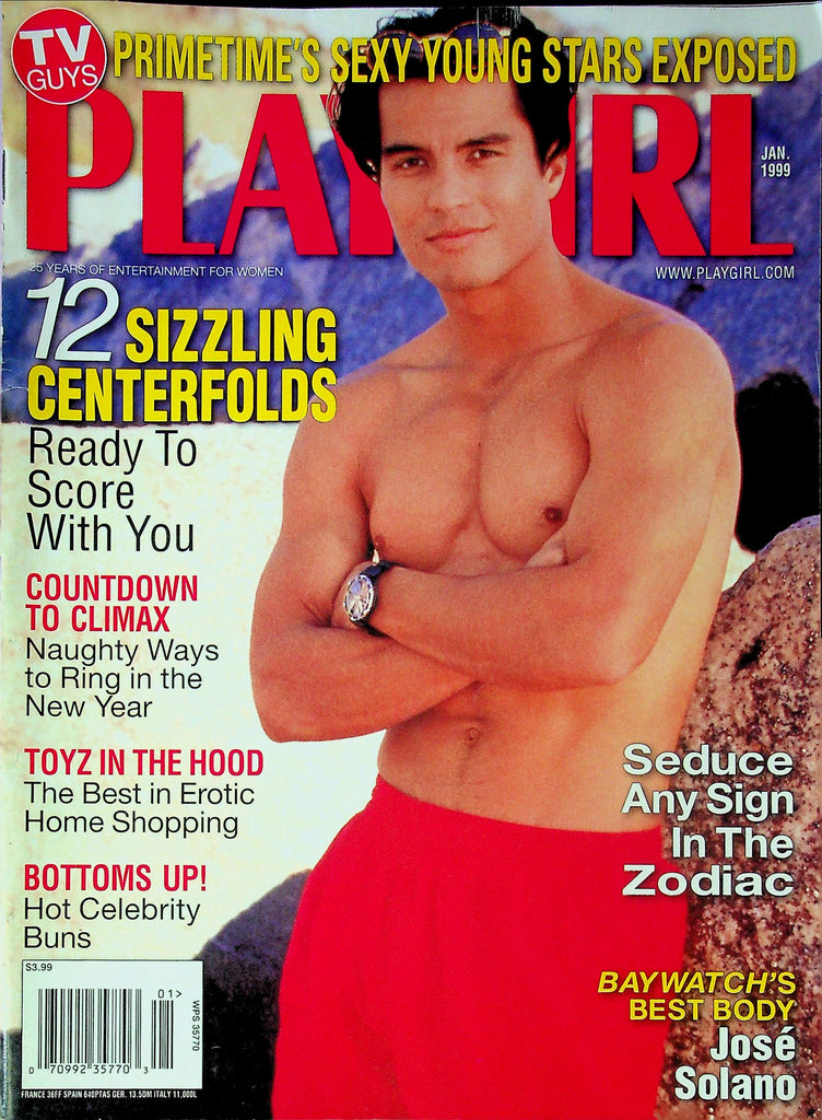 Playgirl Magazine TV Guys special Ft. Jose Solano January 1999 091725RP-