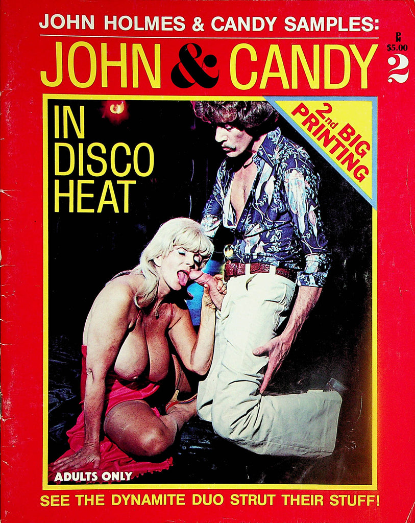 John Holmes & Candy Samples In Disco Heat Magazine  #2 1980     022224lm-p