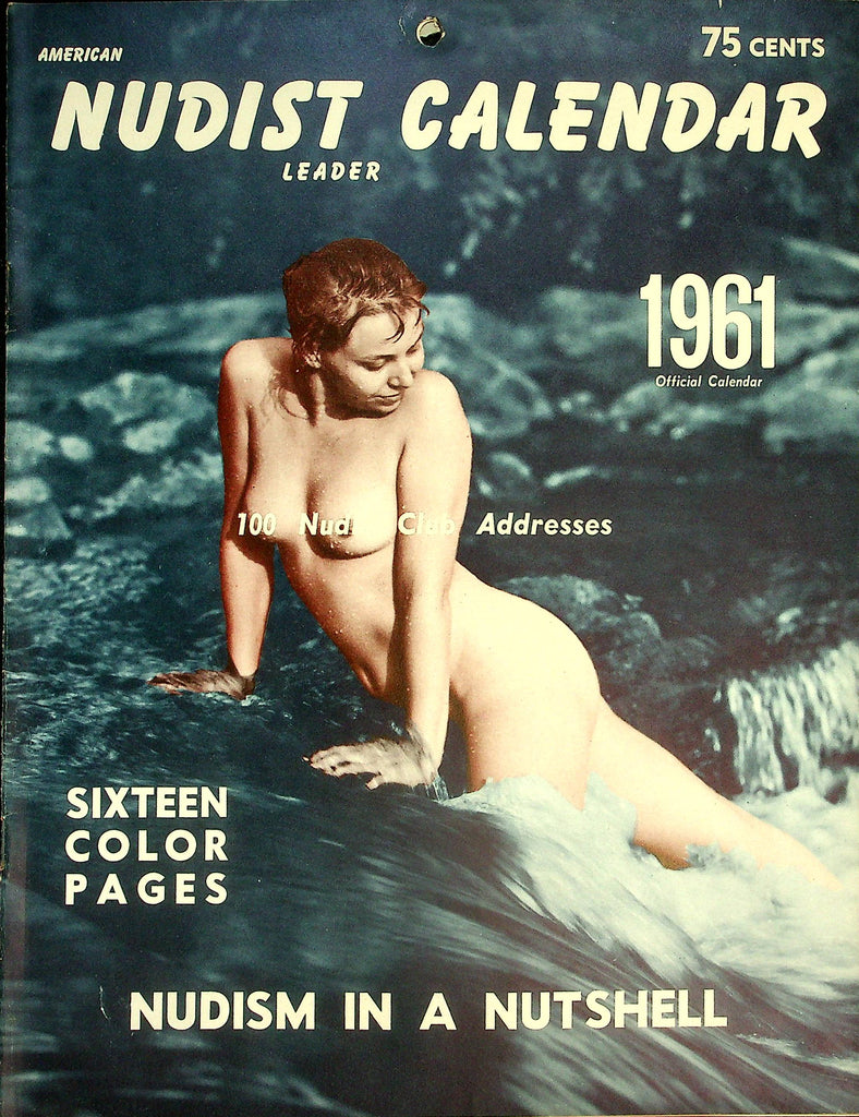 Nudist Calendar 1961 Offical Calendar and Club Adresses - Nudism In A Nutshell   063026lmp-GSC