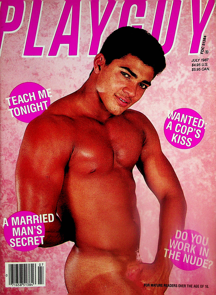 Playguy Gay Magazine   Teach Me Tonight / A Married Man's Secret  July 1987     112724lm-p