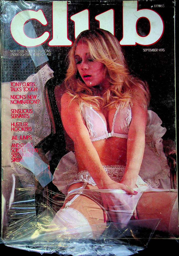 Club Magazine Tony Curtis September 1980s 082323RP
