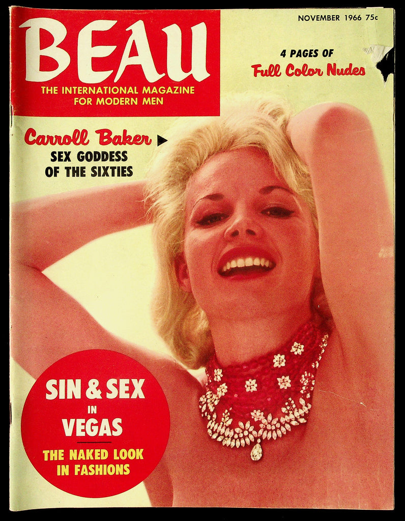 Beau Adult Magazine November 1966 Carroll Baker Covergirl 082726hrp-35