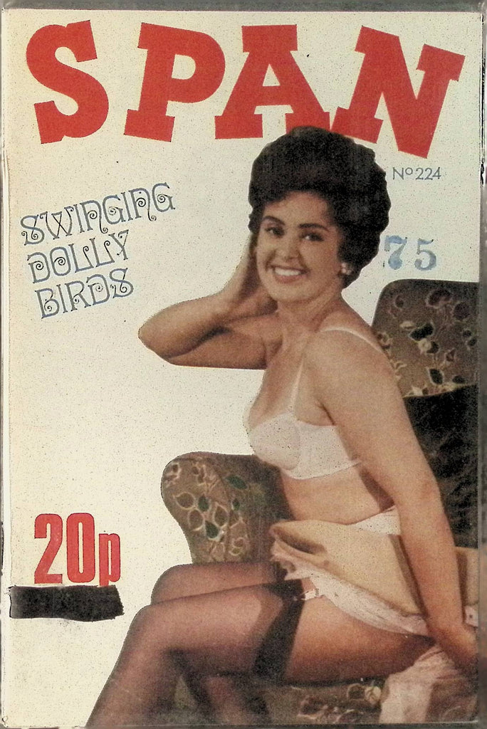 Span #224 Swinging Dolly Birds Glamour Magazine for Men 1960s/70s Digest Sized Beautiful Pin-Up Girls 102325AMP