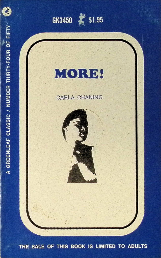 More! by Carla Chaning GK3450 1970 Greenleaf Classic Keyhole Series Adult Paperback Novel 082625AMP