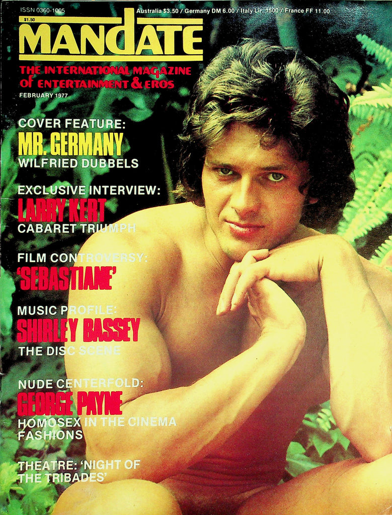 Mandate Gay Magazine  Cover Guy Mr. Germany February 1977   072526lmp-GSC