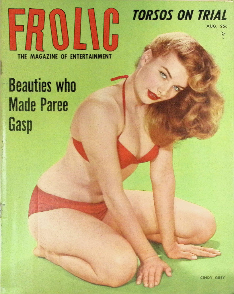 Frolic Magazine August 1956  Cindy Grey on Cover  091426LLP