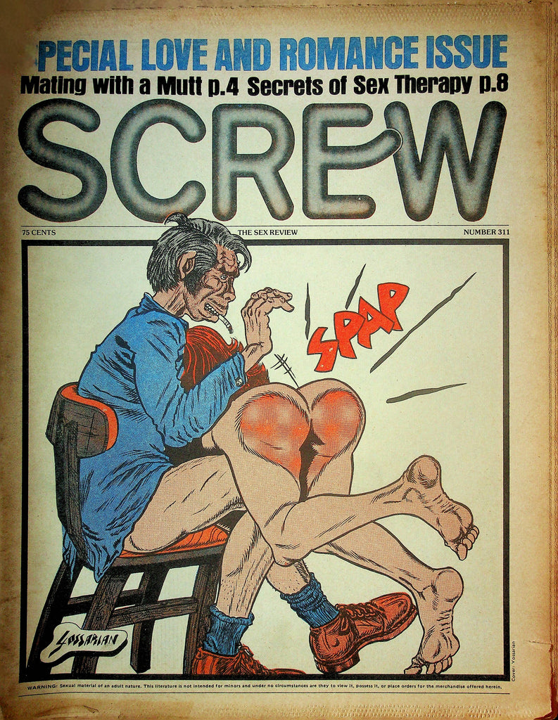 Screw Men's Newspaper Special Love And Romance Issue No.311 February 17 1975 061124OSRP
