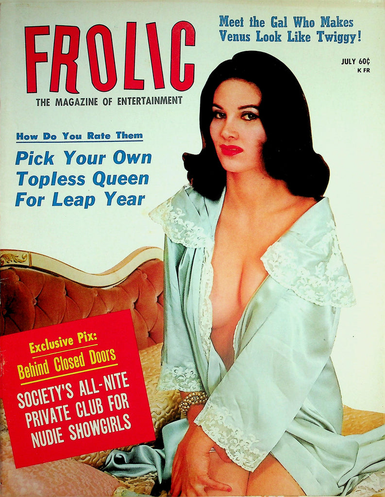 Frolic Magazine  Pick Your Own Topless Queen   July 1968   032226lmp