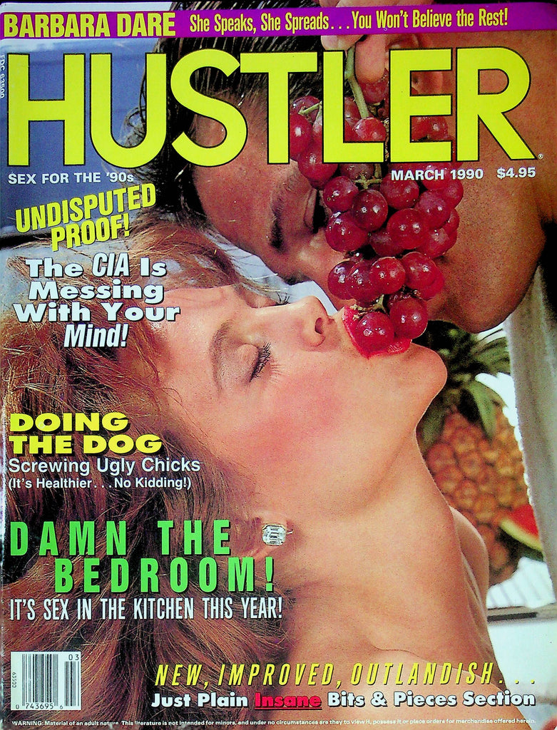 Hustler Magazine Barbara Dare & Manson & Ramirez At The Movies March 1990  122723RP2