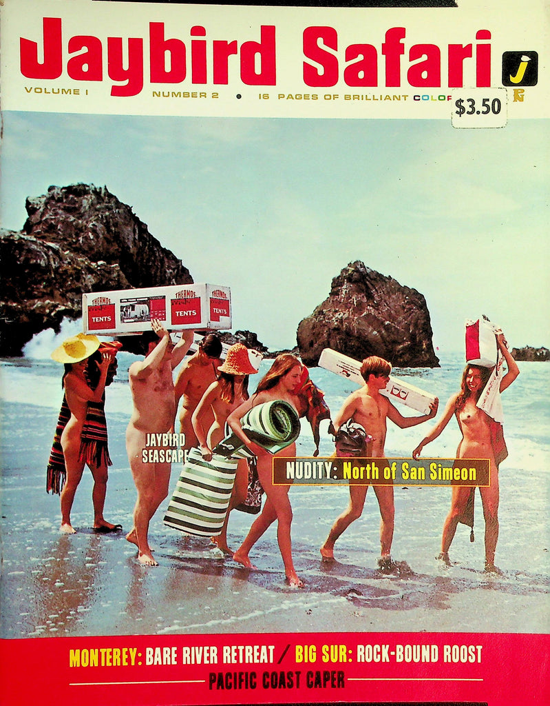 Jaybird Safari Nudist Magazine  Bare River Retreat / Big Sur: Rock-Bound Roost  vol.1 #2  1965  081726lmp-GSC