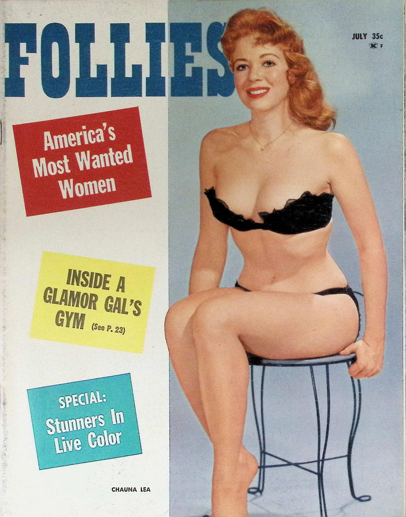 Follies Magazine July 1960 Chauna Lea on Cover America's Most Wanted Women  091426LLP