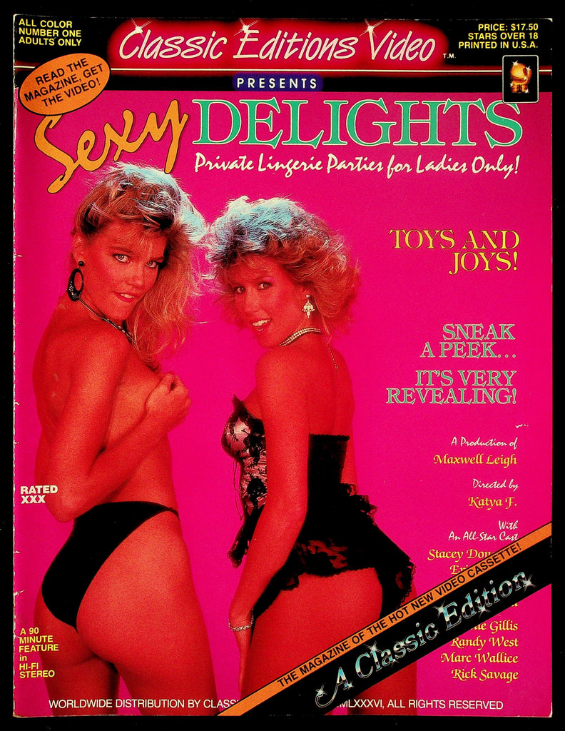 Sexy Delights Adult Magazine 1980s/1990s Classic Editions Video 091126HRP2-46