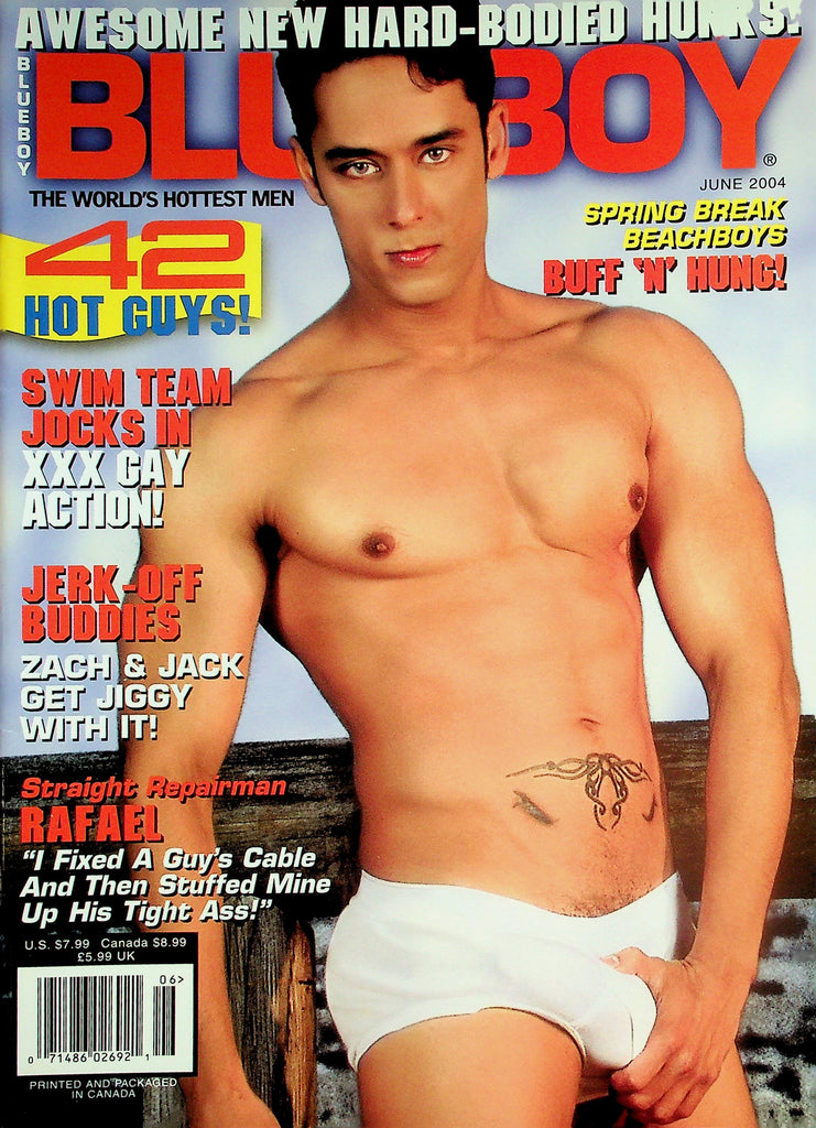Blueboy Gay Magazine  18+ Cover Guy Rafael / Spring Break Beachboys  June 2004    031226lmp