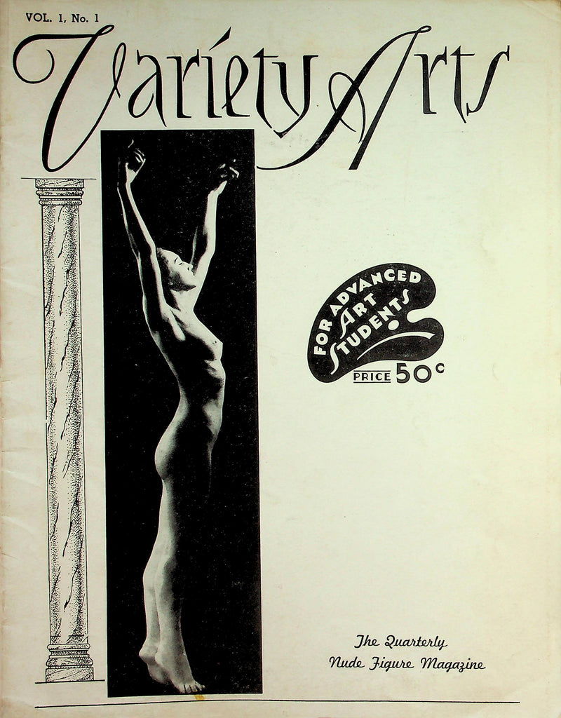Variety Arts Nude Figure Magazine  For Advanced Art Students  1950's  090426lmp-GSC