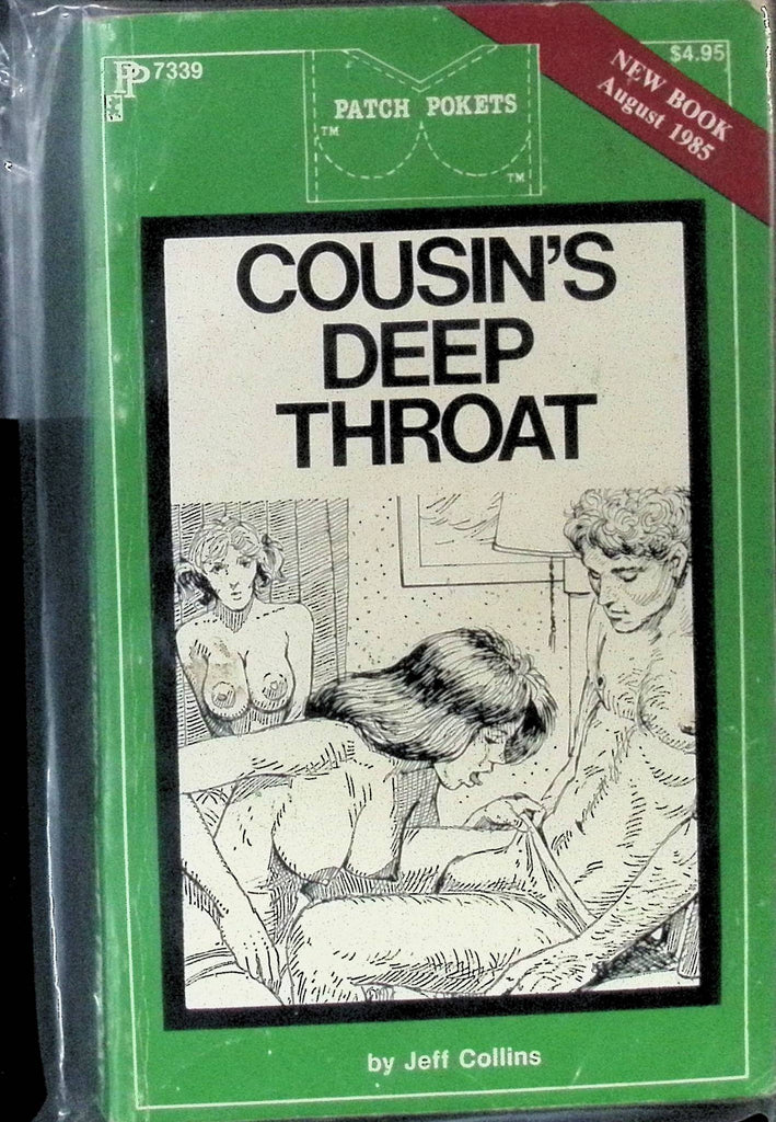 Deep Throat by Jeff Collins August 1985 Patch Pokets Book Greenleaf Classics Adult Novel-042324AMP