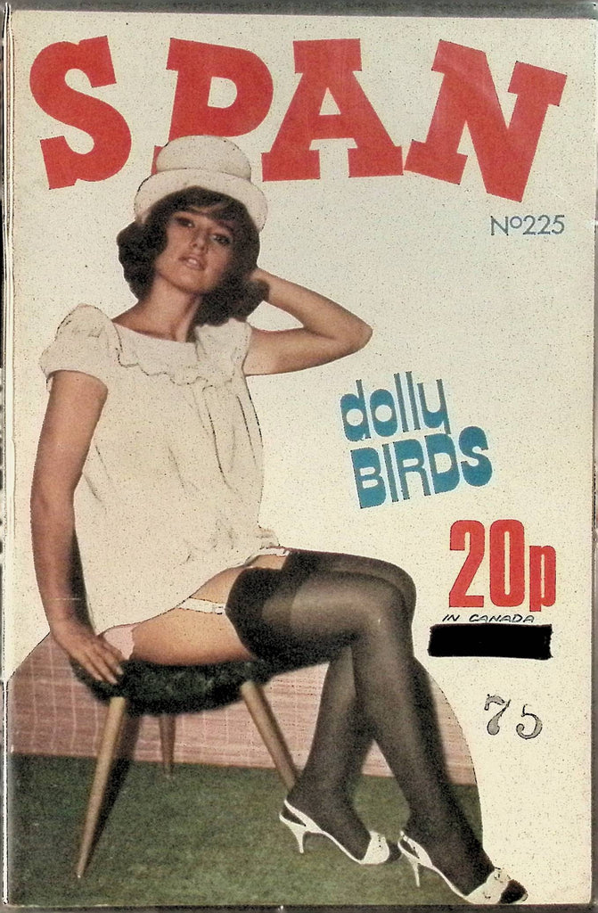 Span #225 Dolly Birds Glamour Magazine for Men 1960s/70s Digest Sized Beautiful Pin-Up Girls 102325AMP