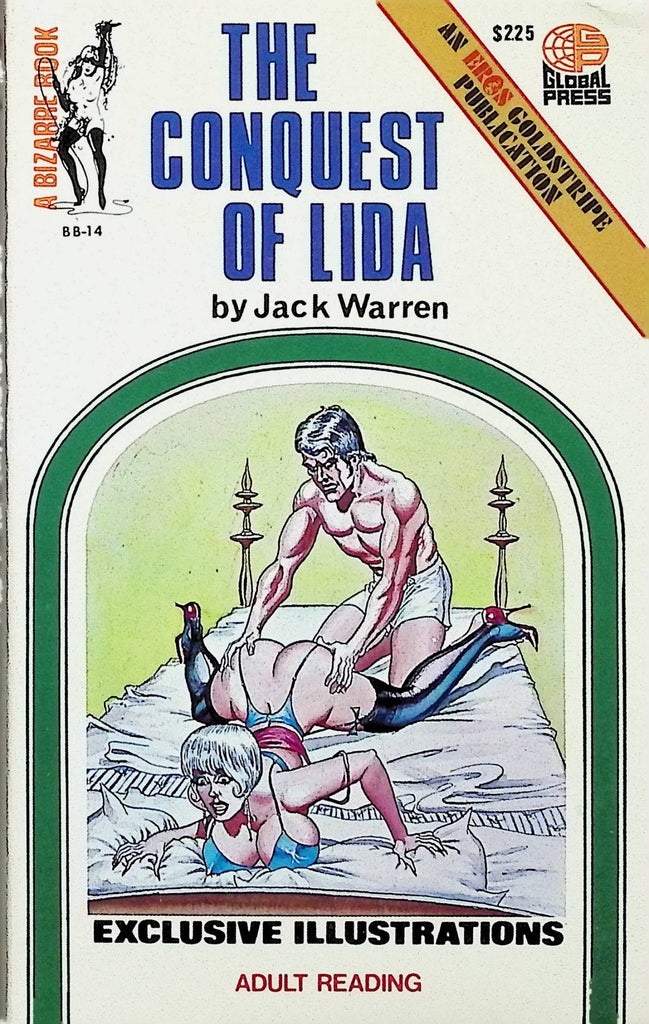The Conquest of Lida by Jack Warren BB-14 1972 Eros Goldstripe Publication Adult Paperback Novel -111824AMP