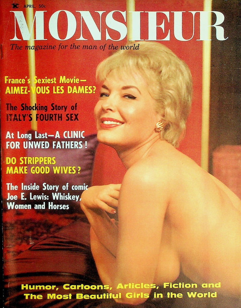 Monsieur Magazine  Covergirl Joanne / The Shocking Story Of Italy's Fourth Sex  April 1965    101526lmp-GSC