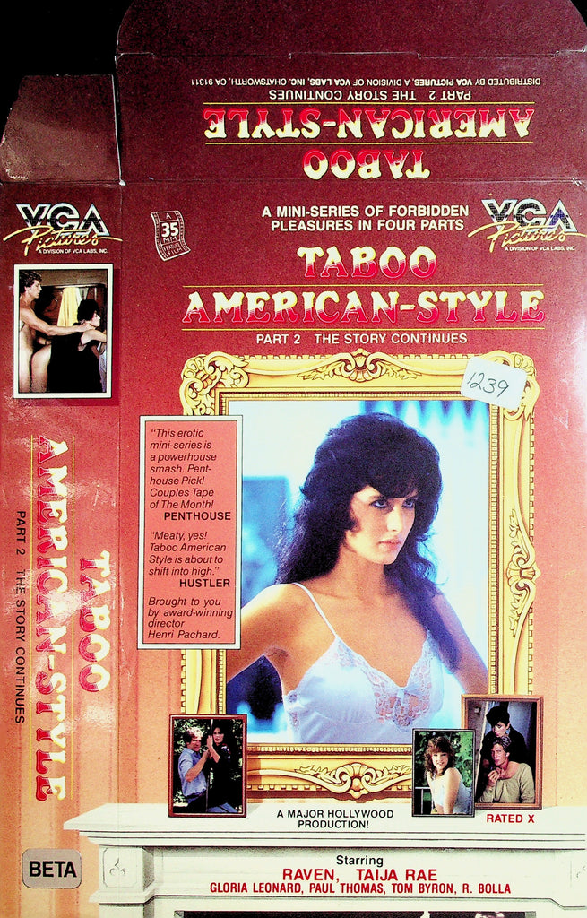Taboo American Style Part 2 The Story Continues with Raven Taija Rae Gloria Leonard Adult VHS VCA 060926NAVHS3-8