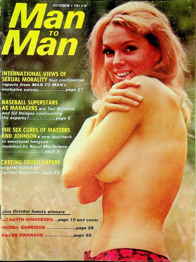 Man To Man Magazine Ft. Lizbeth Hindebord & Norma Garrison October 1970 100225RP-