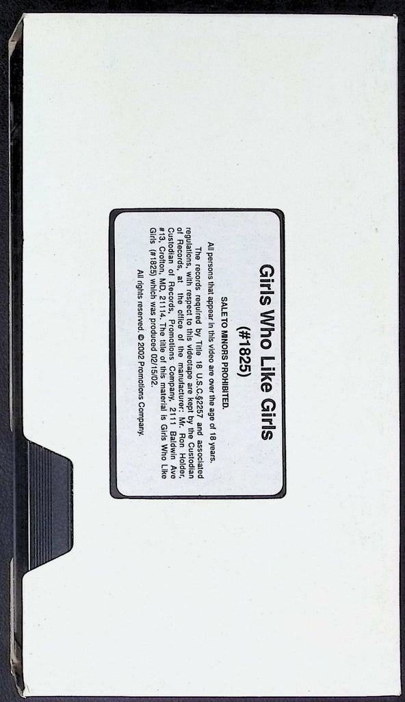 Fiona Cooper Girls Who Like Girls #1825 Adult VHS 032426AKVHS3