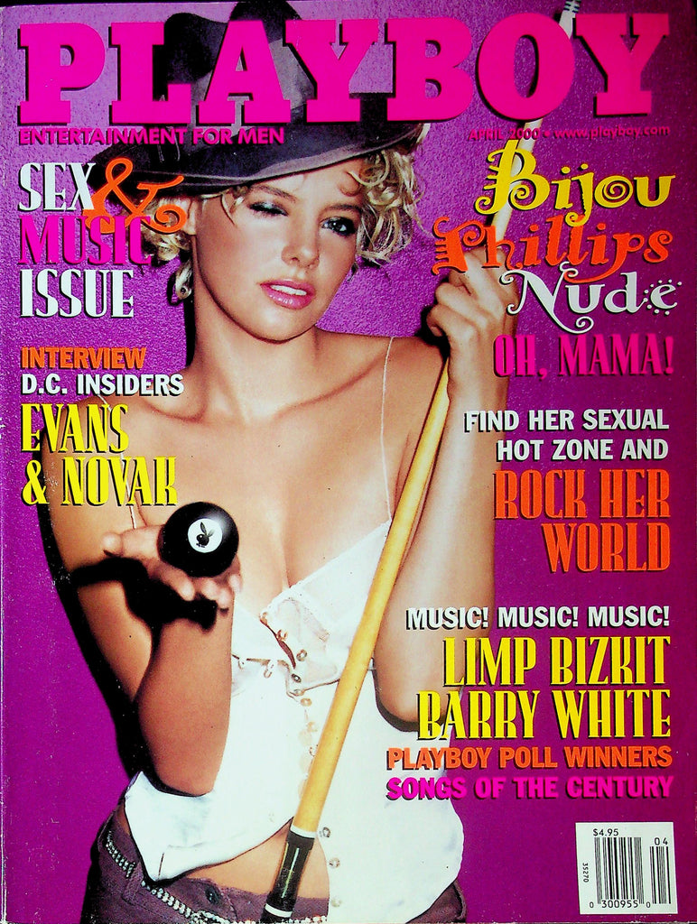 Playboy Magazine Sex & Music Issue Ft. Bijou Phillips, Limp Bizkit & Barry White April 2000 080825RP-