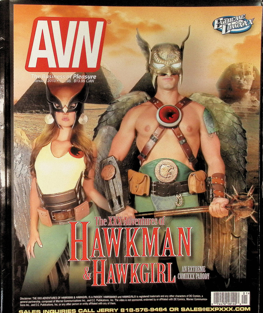 AVN Adult Video News Magazine January 2013 Hawkman and Hawkgirl Parody 101825AMP