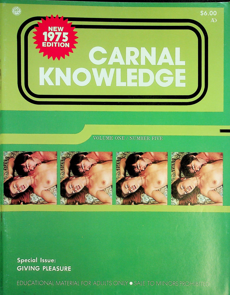 Carnal Knowledge Magazine  Special Issue: Giving Pleasure  vol.1 #5  1975   082126lmp-GSC
