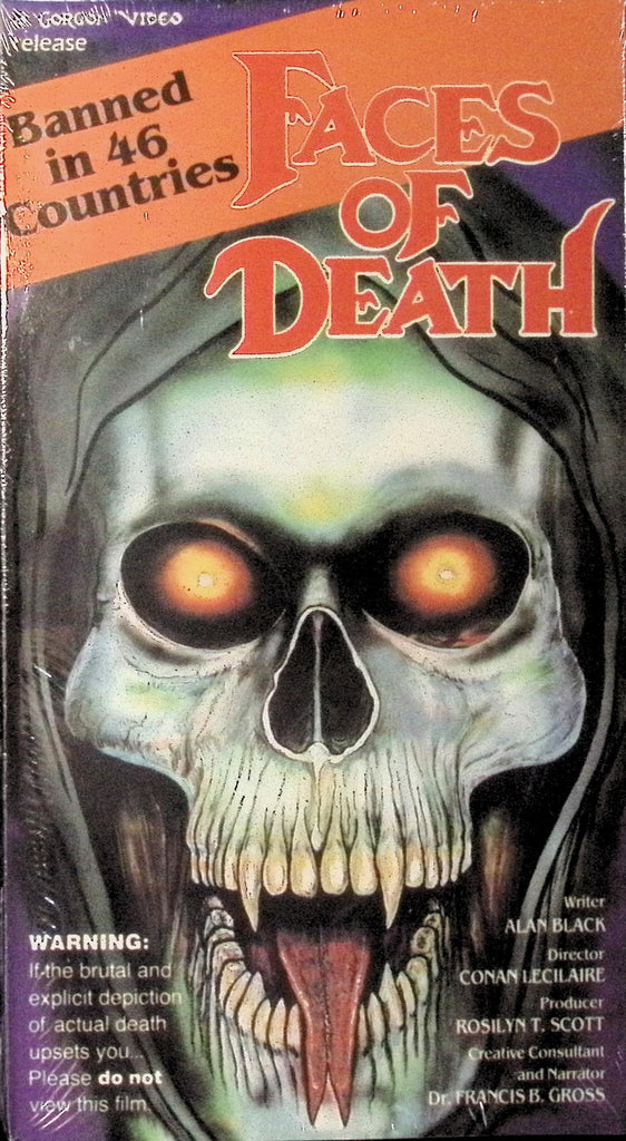 Faces of Death VHS GV111 1978/1990 Alan Black Gordon Video COLOR 105mins 071626AMVHS