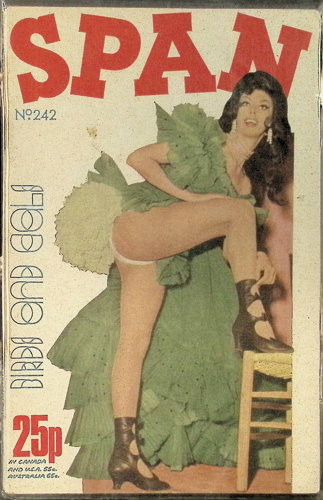 Span #242 Glamour Magazine for Men 1960s/70s Digest Sized Beautiful Pin-Up Girls 102325AMP