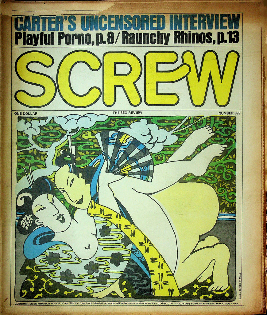 Screw Men's Newspaper Carter's Uncensored Interview No.399 October 25 1976 061324OSRP