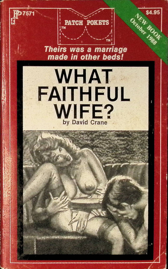 What Faithful Wife? By David Crane PP7571 October 1988 Patch Pockets Greenleaf Classics Adult Paperback Novel 081925AMP