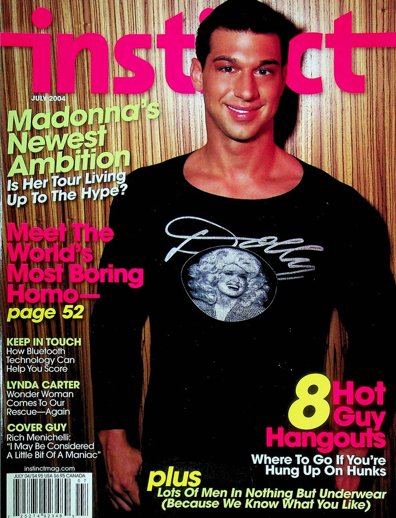 Instinct Gay Interests Magazine Rich Menichelli & Lynda Carter July 2004 072524RP