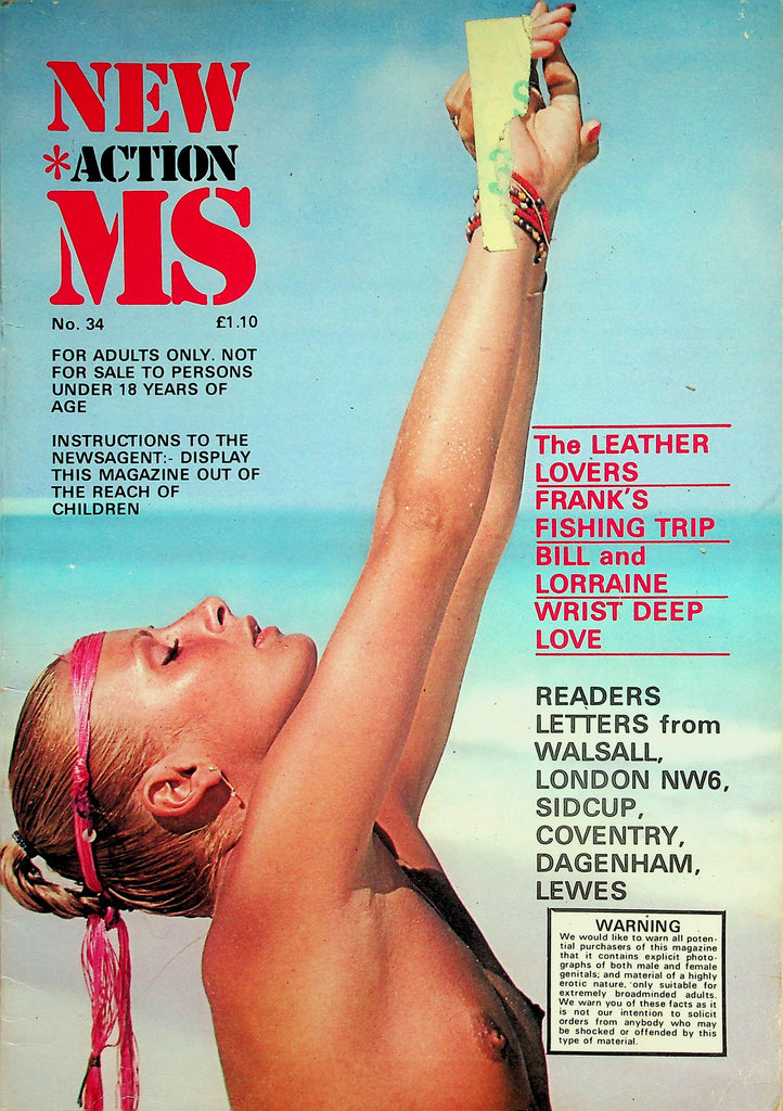 New Action MS Magazine  Wrist Deep Love / Frank's Fishing Trip #34  1980's   061826lmp-GSC