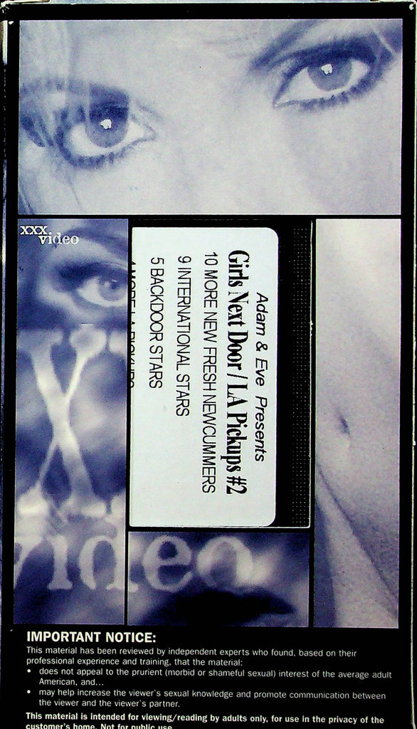 Adult VHS Movie Adam & Eve Presents Girls Next Door/ LA Pickup #2 080123RPVHS