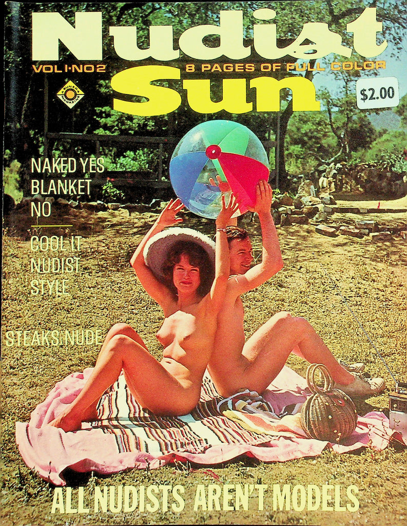 Nudist Sun Magazine  Cool It Nudist Style / Naked Yes Blanket No vol.1 #2 1964     070926lmp-GSC